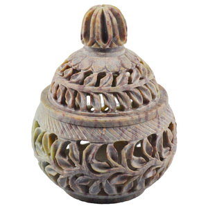 Artisanat indien brûleur d'encens pierre naturelle Design intérieur décor à la maison vaisselle aromathérapie diffuseur porte-encens cône - Product Image 4