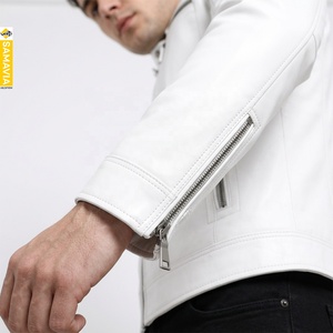 SAMAVIA <b>Men's</b> PU <b>Leather</b> <b>Jacket</b> Fashion Biker Autumn Quick Dry Breathable Stand Collar Cotton Lining OEM ODM Wholesale - Product Image 1