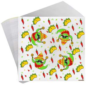 Nonstick Greaseproof Eco-friendly Microwave Safe Custom Printed Food Packaging Basket Liner Double-Sided Glassine Paper - Product Image 1