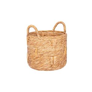 Exquisitely woven <b>water</b> <b>hyacinth</b> <b>basket</b> Handmade Storage <b>Basket</b> Wholesale eco-friendly Made in Vietnam - Product Image 1