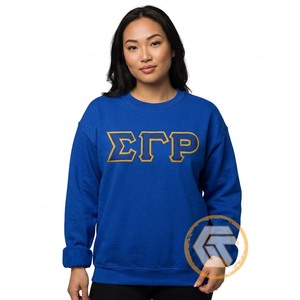 เสื้อผ้าสตรีกรีกคุณภาพสูงแบบกำหนดเอง ปักลาย Sigma Gamma Rho สำหรับฤดูหนาว ผ้าฝ้ายฟลีซเนื้อนุ่ม เป็นมิตรกับสิ่งแวดล้อม สำหรับชมรมนักศึกษาหญิง - Product Image 1