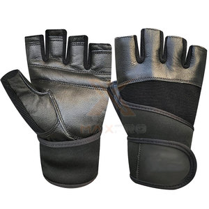 Gants de fitness en cuir de qualité supérieure à prix bas avec sangle de poignet réglable, antidérapants, taille personnalisée - Product Image 1