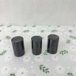Petit rouleau de corne noire de buffle d'eau naturelle écologique en forme de cylindre - Product Image 3
