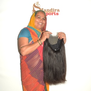 Extensions de cheveux humains Remy indiens bruts 100 % non traités, pour tressage par fusion, noirs, vierges, HD, lisses, cuticules alignées - Product Image 2