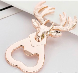 Abridor de Botellas con Forma de Ciervo, Abridor de Cerveza Metálico, Abridor de Botellas Decorativo Vintage para Bar, Accesorios para Bar en Casa - Product Image 1