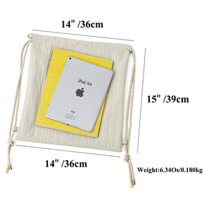 SHAGHAF SPORTS WEAR Custom white Microfiber <b>Drawstring</b> Backpack for Men Women | <b>Waterproof</b> Sports Gym <b>Bag</b> | Lightweight Travel - Product Image 2