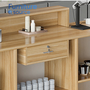 Mostrador de recepción personalizado moderno y duradero de calidad superior para área frontal del vestíbulo de la oficina corporativa fabricado en la fábrica de Vietnam - Product Image 2