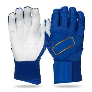 Gants de frappe pour baseball et softball en cuir de mouton, avec logo personnalisable, couleur au choix, support de poignet rembourré de haute qualité, manchette longue unisexe. - Product Image 1