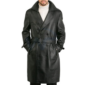Manteau long classique moderne pour homme, chaud pour l'hiver, avec col classique et doublure intérieure confortable - Product Image 3