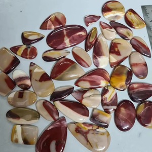 พลอยมูไคต์แจสเปอร์สีแดงธรรมชาติ รูปทรงคาโบชองแบบผสม สำหรับทำเครื่องประดับ ผลิตภัณฑ์ทำมือขายส่ง - Product Image 4