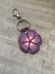 Artistic Handmade Beaded Key Chain Intricate Embroidery Keyring <b>Bag</b> <b>Charm</b> for Handbags Purses Backpacks and Special Gifts - Product Image 6
