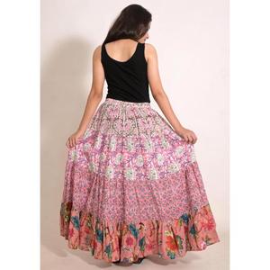 Cotton Patchwork Printed <b>Gypsy</b> Maxi <b>Skirt</b> Handmade Indian Bohemian Long <b>Skirt</b> Festival Outfit - Product Image 6