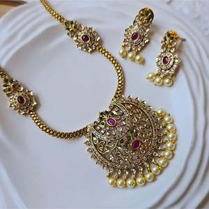 18K Gold Plated Number Pendant Chain Necklace-Casual Geometric Style - Product Image 3