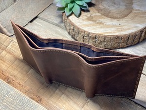 Real Cowhide Genuine <b>Leather</b> Tri Fold <b>Wallet</b> <b>Men</b> Custom Logo <b>Leather</b> Card Holder Slim Luxury Pocket <b>Wallet</b> LTW-0117 - Product Image 3