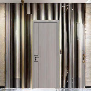 Nouveau Design Texture Simple pour Intérieur En Bois WPC Porte Étanche Composite Pour Chambre Cuisine Hôtel - Product Image 6