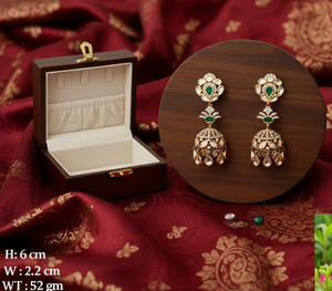 Pendientes de Novia Inspirados en la Herencia con Detalles Intrincados para Bodas Festivas y Uso Tradicional - Product Image 4