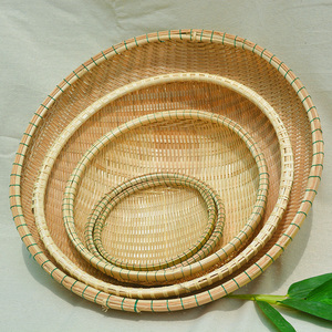 Cesta Tejida de Bambú Natural para Decoración del Hogar y Empaque de Regalos para Exportación - Product Image 2