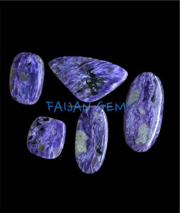 Natural Charoite Loose Gemstone Cabochon Polished Mix Shape All Size <b>Crystal</b> Pendant for Jewellery Making - Product Image 2