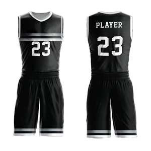 Conjunto de Uniforme de Baloncesto Personalizable con Nombre de Equipo Impreso, Pantalones Cortos de Verano Unisex para Hombre, Talla Grande, 100% Poliéster de Secado Rápido - Product Image 1