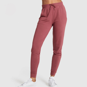 Pantalon de jogging personnalisé pour femme, taille haute, cordon de serrage, bas élastiqué, coupe ample, longueur cheville, couleur unie, poches latérales - Product Image 2