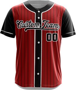 Maillot de baseball respirant à manches courtes, entièrement personnalisable, vente en gros, tendance, imprimé OEM - Product Image 4