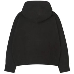 Sweat à capuche zippé en tricot avec emblème Fluffy pour homme, sweat à capuche noir confortable et élégant avec poche avant, sweat à capuche en tricot premium avec emblème - Product Image 2