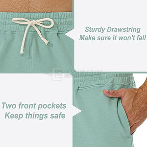 Pantalones Cortos Deportivos Ligeros para Hombre al por Mayor, Pantalones Cortos Deportivos Cómodos para Hombre, Pantalones Cortos Deportivos con Cintura Elástica para Hombre en Venta en Línea - Product Image 3