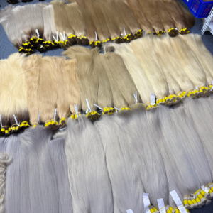 Extensions de cheveux en vrac NASA HAIR VIETNAM, cheveux vierges super double drawn, blonds, 100% cheveux vietnamiens, sans traitement chimique - Product Image 1