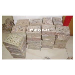 Cajas de Joyería Rectangulares de Piedra Jabonosa Natural con Incrustaciones de Nácar para Decoración del Hogar y Anillos de Boda, Fabricante - Product Image 3