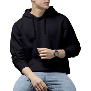<b>Lightweight</b> <b>Hoodie</b> With Ribbed Cuffs Warm Pullover <b>Hoodie</b> For Chilly Days Street Style Oversized <b>Hoodie</b> With Clean Design - Product Image 6