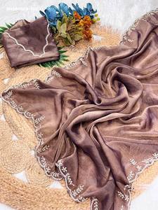 ผ้ามอส NC คุณภาพพรีเมียมสวยงาม พร้อมชุดส่าหรี-เสื้อปักลายด้วยมือ คอลเลคชั่นแฟชั่นผู้หญิง ผลิตโดยผู้ผลิตผ้าส่าหรี Saree Love - Product Image 6