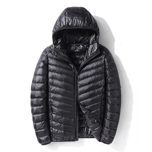 High Quality Puffer <b>Jacket</b> Down Coatmens Puffer <b>Jacket</b> Zipper Hooded Woolen Oversize Puffer <b>Jacket</b> Spring Warm Custom Black - Product Image 4