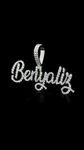 สร้อยคอจี้ชื่อตัวอักษร VVS Moissanite 925สเตอร์ลิงเงินสเตอร์ลิงแท้สำหรับผู้หญิง - Product Image 2