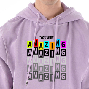 Sweat à capuche en coton surdimensionné pour homme, personnalisé, de haute qualité, avec impression DTF, en polaire d'hiver, respirant et à prix abordable - Product Image 4