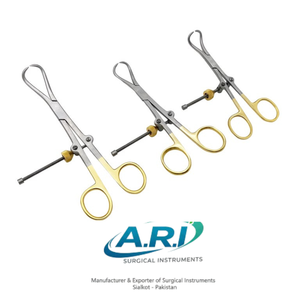 1 pièce Pince orthopédique à pointe pour réduction osseuse, manche doré, Instruments orthopédiques - Product Image 3