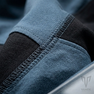 Men's Color Blocked Oversized T-<b>Shirt</b> Short Sleeve O-Neck Casual Knitted <b>Patchwork</b> Design Regular Fit Style - Product Image 5