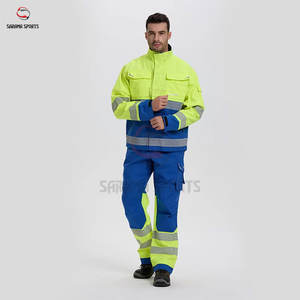 Pantalon de travail personnalisé avec logo, multi-poches, imperméable, haute visibilité, réfléchissant, de sécurité et de protection - Product Image 1