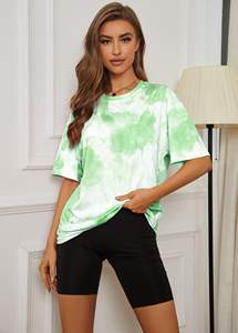 Camiseta Casual de Cuello Redondo para Mujer, Nueva Moda, Ecológica, 100% Algodón, con Logotipo Personalizado y Color en Contraste, en Pedidos al por Mayor - Product Image 3