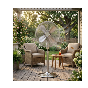 Ventilateur sur pied électrique rechargeable de luxe haute vitesse pour grande pièce, idéal pour la maison - Product Image 6