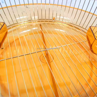 Cages à oiseaux en métal fantaisie de nouveau Style assemblage rond doré léger perroquet canari oiseaux Cage maison