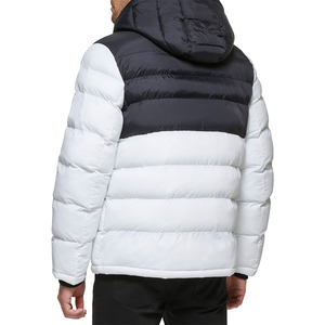 New Arrival Men's Custom All Over Sublimated Printed Stand Collar <b>Zip</b> <b>up</b> Button Down Padded Winter Branded Puffer <b>Jacket</b> - Product Image 5