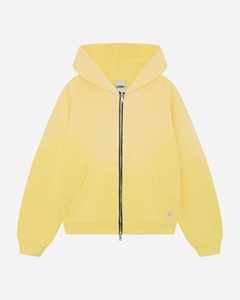 <b>Yellow</b> Zip-Up <b>Hoodie</b> Unisex Regular Fit Winter Casual Hooded Sweatshirt 100% Cotton Fleece Anti-Shrink 400g Custom Logo - Product Image 1
