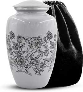 Urnas Metálicas Negras para Cenizas, Urnas Patrióticas Conmemorativas para Exhibición en el Hogar - Product Image 6