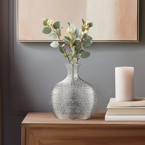 Premium Quality Metal Tabletop Flower <b>Vase</b> with Smooth Finish, Contemporary Interior Styling Piece - Product Image 3