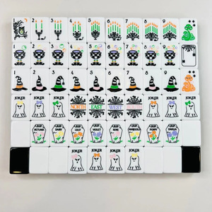 Nouvel ensemble <span class=keywords><strong>de</strong></span> tuiles <span class=keywords><strong>de</strong></span> Mahjong modernes <span class=keywords><strong>en</strong></span> mélamine noire personnalisées pour Halloween 2026 – Vente <span class=keywords><strong>en</strong></span> gros, jeu <span class=keywords><strong>de</strong></span> Mahjong <span class=keywords><strong>de</strong></span> luxe, cadeau, boutique, club - Product Image 5