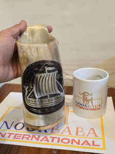 Cuerno de búfalo natural minimalista hecho a mano, vasos artesanales, mejor precio, tazas de cuerno Vikingo, tazas de café con diseño de animales elegantes para - Product Image 5