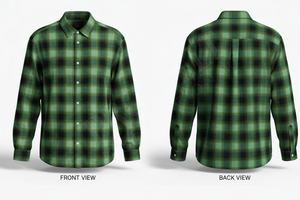 Camisas de Vestir Personalizadas con Logotipo, Diseño Impreso, Franela, Manga Larga, 100% Algodón, Cuello en V, Secado Rápido, Elegantes - Product Image 4