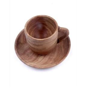 Tasse à café en bois massif naturel écoresponsable, faite à la main, en bois de rose foncé, avec poignée ergonomique, idéale pour la bière ou le thé - Product Image 1