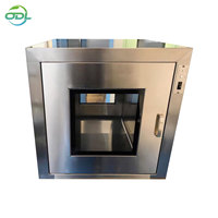 Boîte de passage du flux d'air laminaire statique dynamique de taille personnalisée en acier inoxydable Boîte de passage de chambre Boîte de passage de douche à air pour salle blanche