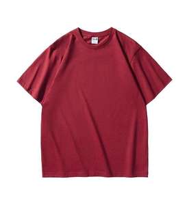 Oversized Heavyweight Men Cotton T Shirt Custom Logo Printing Crew Neck Streetwear Casual T Shirt Plus Size OEM - Product Image 4